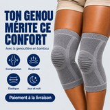 Genouillère de compression en bambou – Maintien et confort