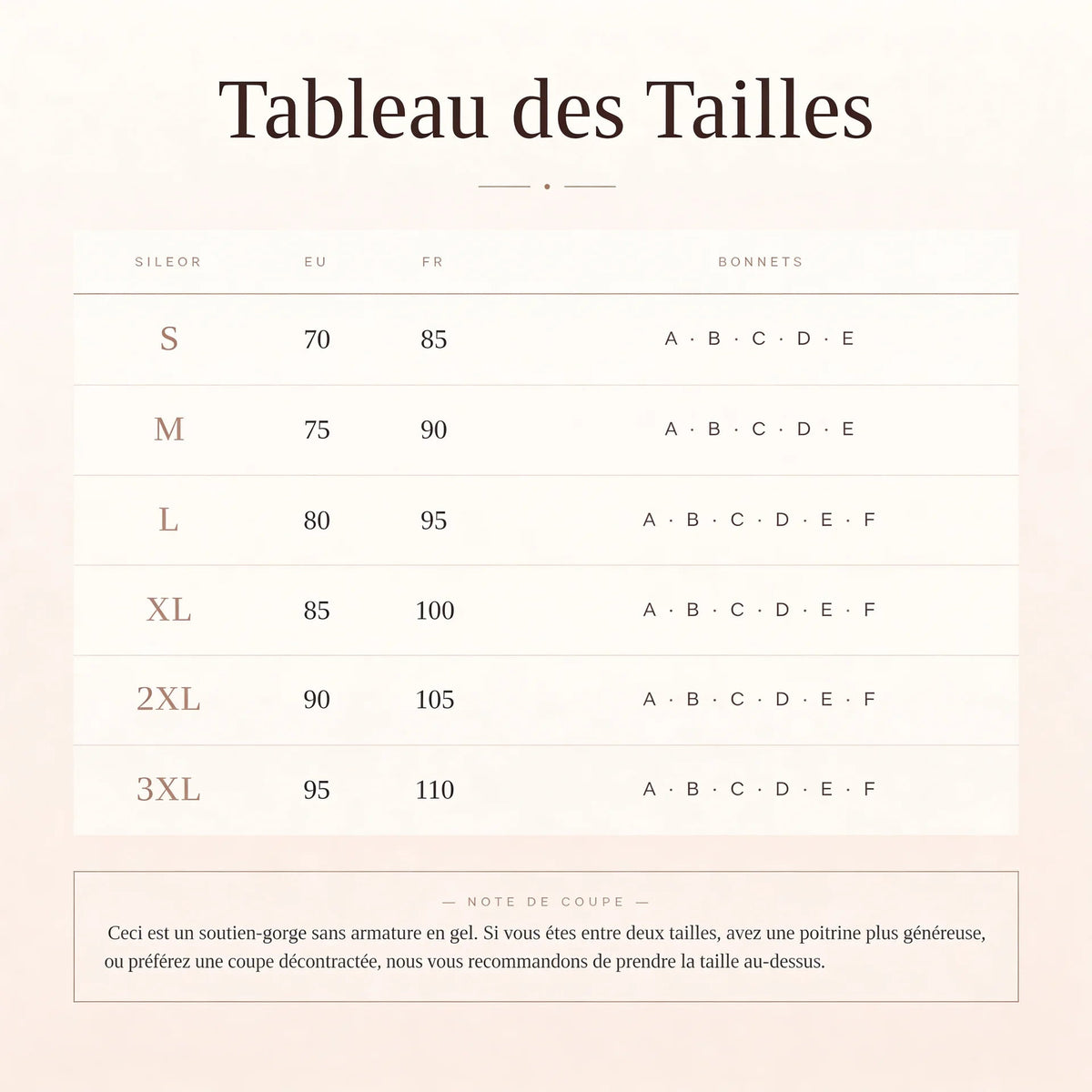 Guide des tailles